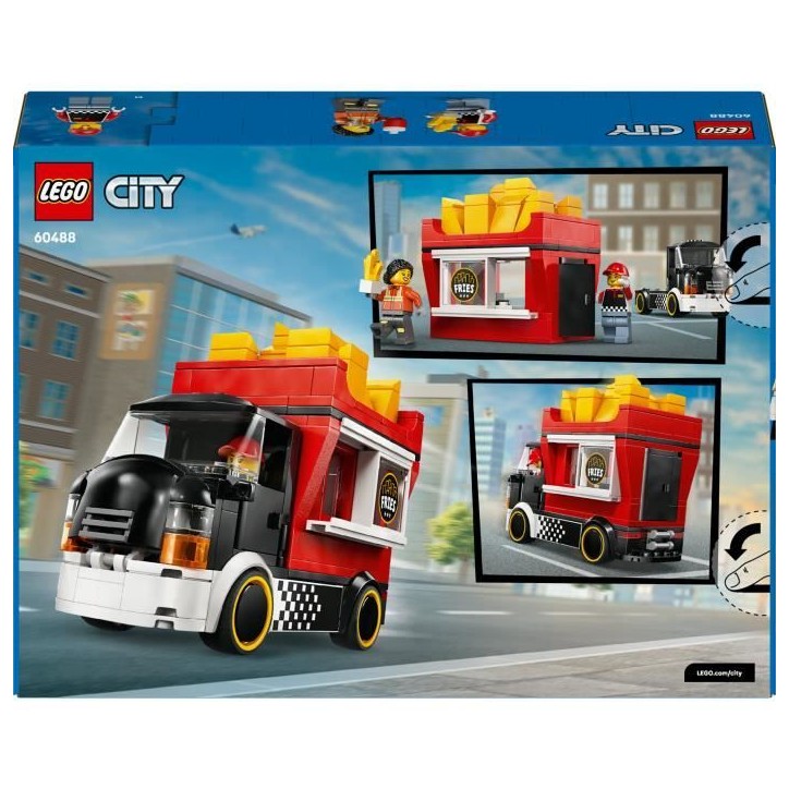 LEGO City 60488 Le Food-Truck de Frites - Jouet de Construction des 5 ans - Idée Cadeau LEGO City 60488 Le Food-Truck de Frites - Jouet de Construction des 5 ans - Idée Cadeau