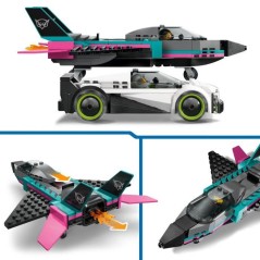 LEGO City 60489 Le Jet Contre la Voiture - Jouet de Construction des 6