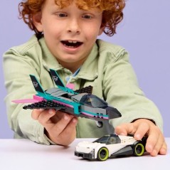LEGO City 60489 Le Jet Contre la Voiture - Jouet de Construction des 6