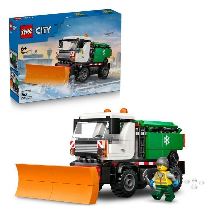 LEGO City 60490 La Déneigeuse - Jouet de Construction 6 ans - Cadeau pour Garçon ou Fille LEGO City 60490 La Déneigeuse - Jouet de Construction 6 ans - Cadeau pour Garçon ou Fille