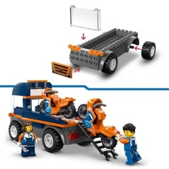 LEGO City 60491 Le Transporteur de Motos - Jouet de Construction des 4