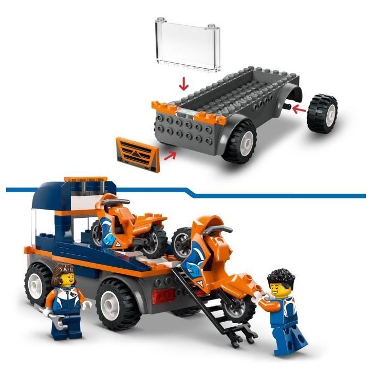 LEGO City 60491 Le Transporteur de Motos - Jouet de Construction des 4 ans - Idée Cadeau LEGO City 60491 Le Transporteur de Motos - Jouet de Construction des 4 ans - Idée Cadeau