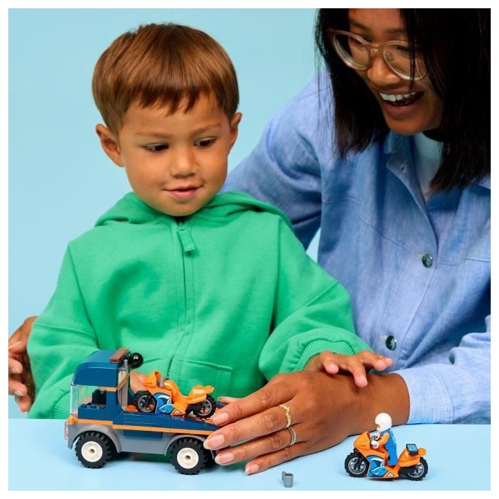 LEGO City 60491 Le Transporteur de Motos - Jouet de Construction des 4 ans - Idée Cadeau LEGO City 60491 Le Transporteur de Motos - Jouet de Construction des 4 ans - Idée Cadeau
