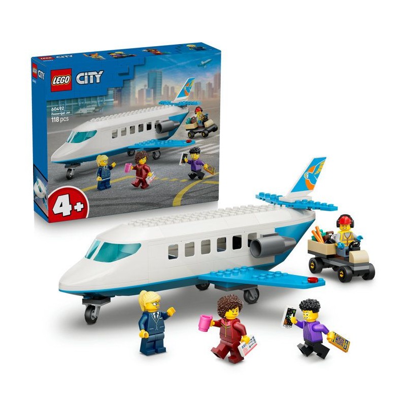 LEGO City 60492 L'Avion de Tourisme - Jeu Éducatif pour Garçon ou Fi