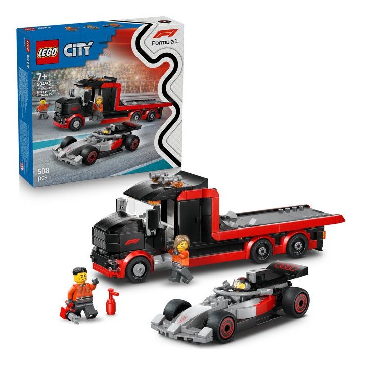 LEGO City 60493 Camion de F1 avec Voiture de Course de F1 Audi - Jouet des 7 ans - Cadeau LEGO City 60493 Camion de F1 avec Voiture de Course de F1 Audi - Jouet des 7 ans - Cadeau