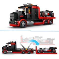 LEGO City 60493 Camion de F1 avec Voiture de Course de F1 Audi - Jouet