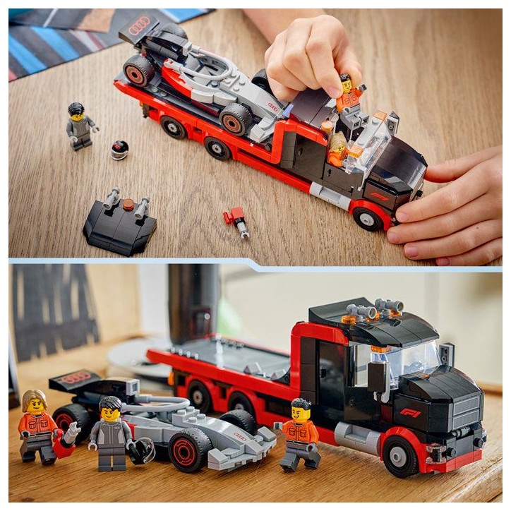 LEGO City 60493 Camion de F1 avec Voiture de Course de F1 Audi - Jouet des 7 ans - Cadeau LEGO City 60493 Camion de F1 avec Voiture de Course de F1 Audi - Jouet des 7 ans - Cadeau