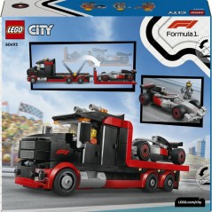 LEGO City 60493 Camion de F1 avec Voiture de Course de F1 Audi - Jouet