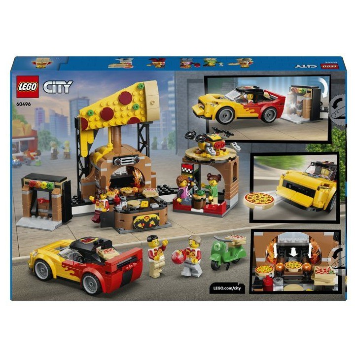 LEGO City 60496 La Pizzeria et ses Véhicules de Livraison - Jeu des 6 ans - Voiture Jouet LEGO City 60496 La Pizzeria et ses Véhicules de Livraison - Jeu des 6 ans - Voiture Jouet