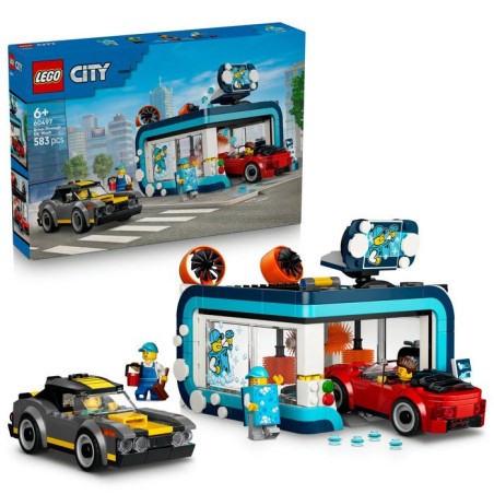LEGO City 60497 La Station de Lavage Automatique - Jouet avec Voitures