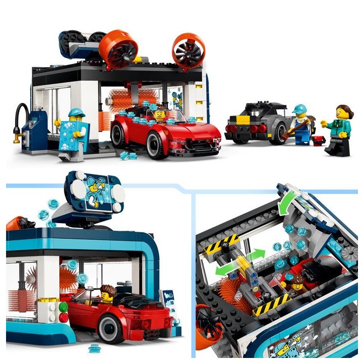 LEGO City 60497 La Station de Lavage Automatique - Jouet avec Voitures des 6 ans - Cadeau LEGO City 60497 La Station de Lavage Automatique - Jouet avec Voitures des 6 ans - Cadeau