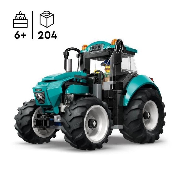 LEGO City 60498 Le Tracteur - Jeu de Construction pour Garçon ou Fille des 6 ans - Cadeau LEGO City 60498 Le Tracteur - Jeu de Construction pour Garçon ou Fille des 6 ans - Cadeau