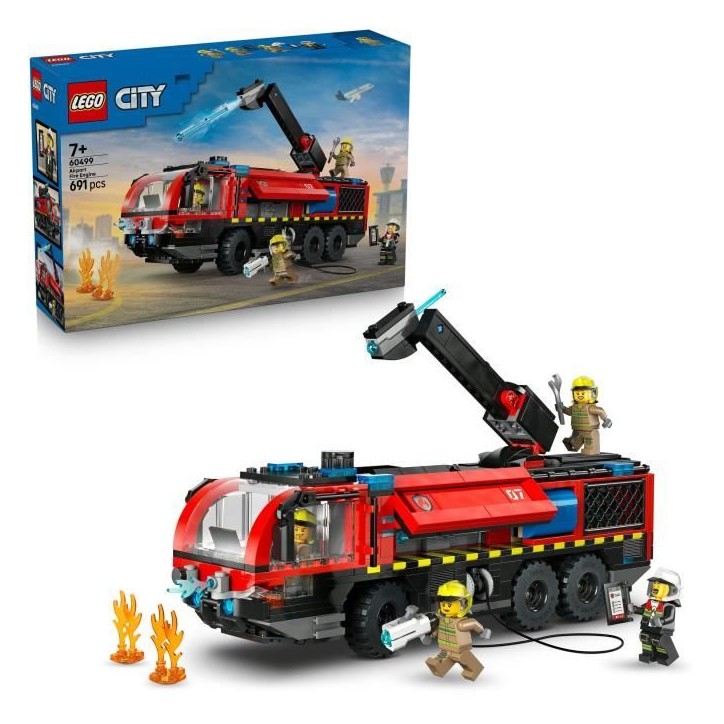 LEGO City 60499 Le Camion de Pompiers de l'Aéroport - Jouet de Construction des 7 ans LEGO City 60499 Le Camion de Pompiers de l'Aéroport - Jouet de Construction des 7 ans