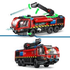 LEGO City 60499 Le Camion de Pompiers de l'Aéroport - Jouet de Constr