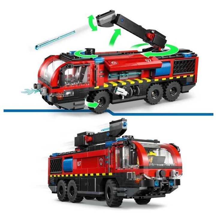 LEGO City 60499 Le Camion de Pompiers de l'Aéroport - Jouet de Construction des 7 ans LEGO City 60499 Le Camion de Pompiers de l'Aéroport - Jouet de Construction des 7 ans