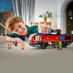 LEGO City 60499 Le Camion de Pompiers de l'Aéroport - Jouet de Constr