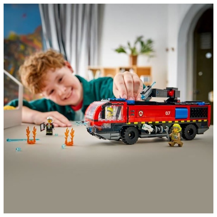 LEGO City 60499 Le Camion de Pompiers de l'Aéroport - Jouet de Construction des 7 ans LEGO City 60499 Le Camion de Pompiers de l'Aéroport - Jouet de Construction des 7 ans