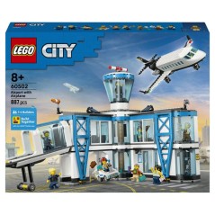 LEGO City 60502 L'Aéroport et l'Avion - Jeu de Construction pour Gar