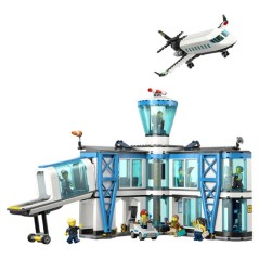 LEGO City 60502 L'Aéroport et l'Avion - Jeu de Construction pour Garçon ou Fille des 8 ans