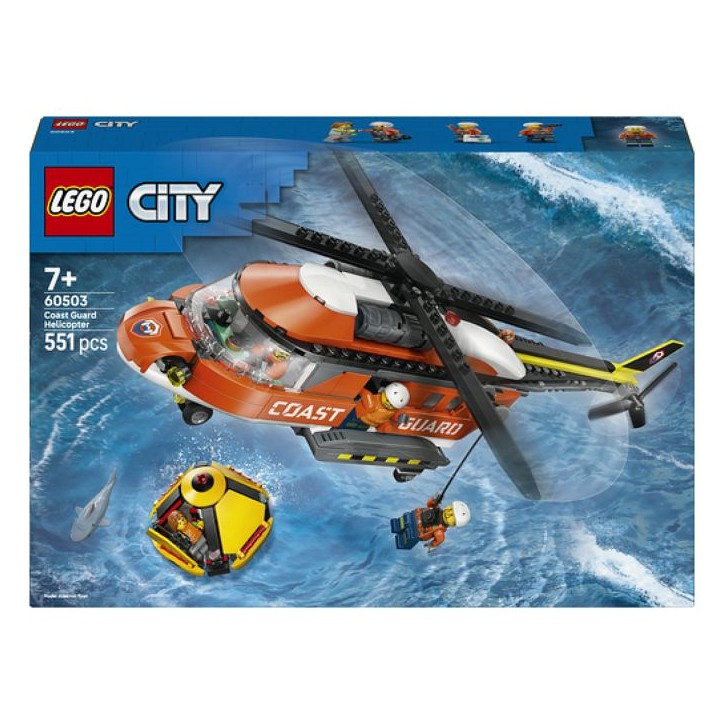 LEGO City 60503 L'Hélicoptere des Garde-Côtes - Jeu de Construction 7 ans - Idée de Cadeau LEGO City 60503 L'Hélicoptere des Garde-Côtes - Jeu de Construction 7 ans - Idée de Cadeau