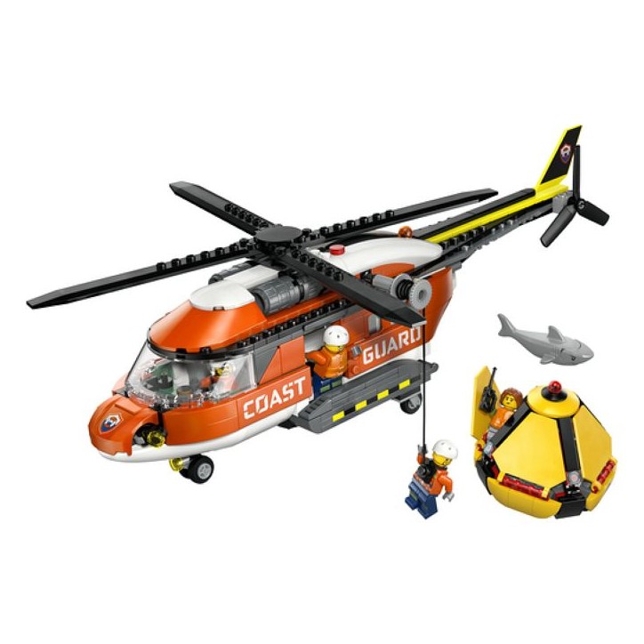 LEGO City 60503 L'Hélicoptere des Garde-Côtes - Jeu de Construction 7 ans - Idée de Cadeau LEGO City 60503 L'Hélicoptere des Garde-Côtes - Jeu de Construction 7 ans - Idée de Cadeau