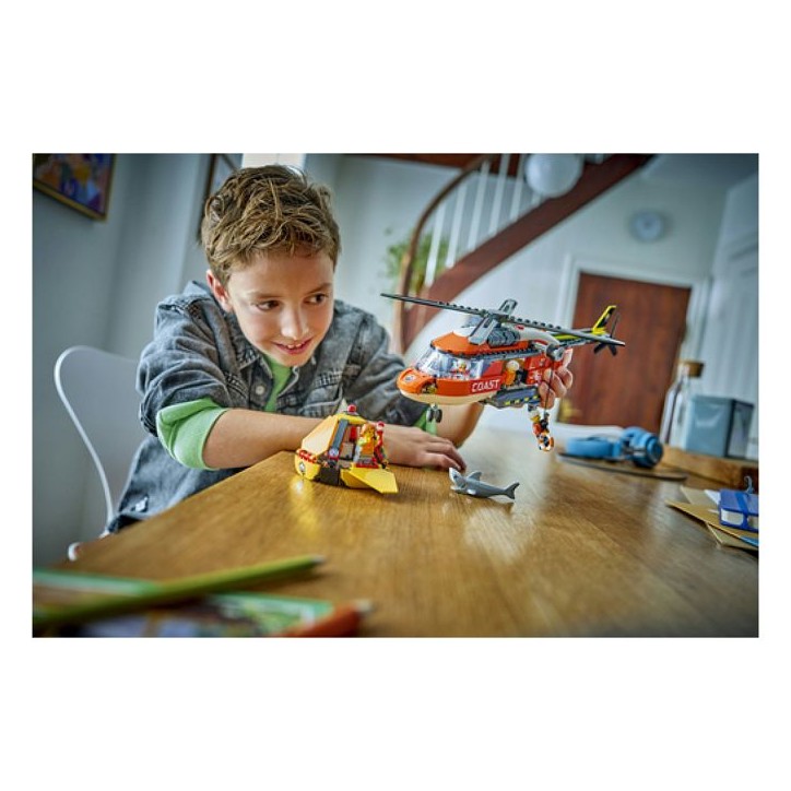 LEGO City 60503 L'Hélicoptere des Garde-Côtes - Jeu de Construction 7 ans - Idée de Cadeau LEGO City 60503 L'Hélicoptere des Garde-Côtes - Jeu de Construction 7 ans - Idée de Cadeau
