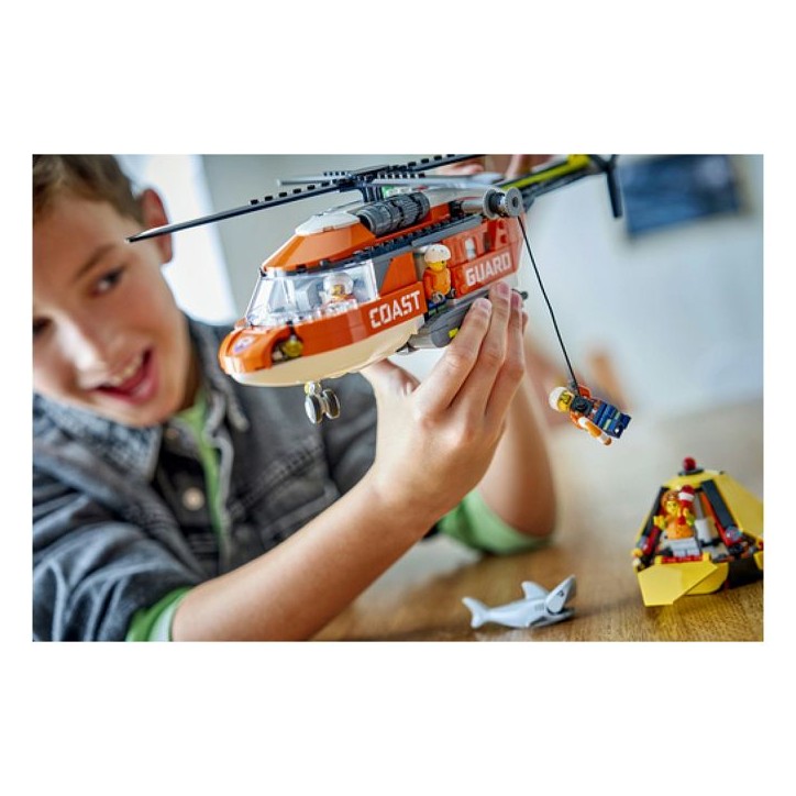 LEGO City 60503 L'Hélicoptere des Garde-Côtes - Jeu de Construction 7 ans - Idée de Cadeau LEGO City 60503 L'Hélicoptere des Garde-Côtes - Jeu de Construction 7 ans - Idée de Cadeau