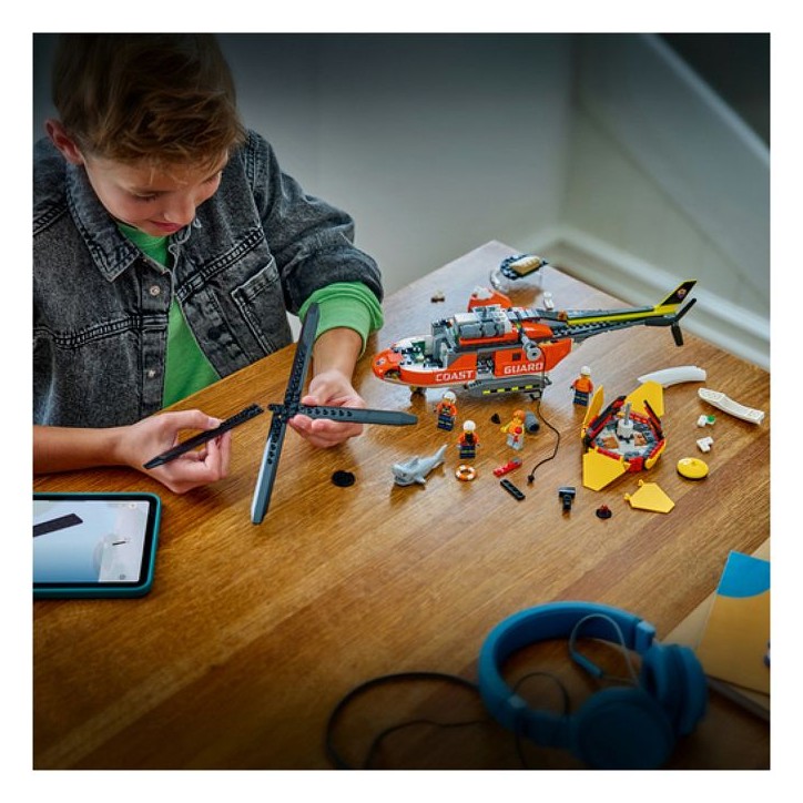 LEGO City 60503 L'Hélicoptere des Garde-Côtes - Jeu de Construction 7 ans - Idée de Cadeau LEGO City 60503 L'Hélicoptere des Garde-Côtes - Jeu de Construction 7 ans - Idée de Cadeau