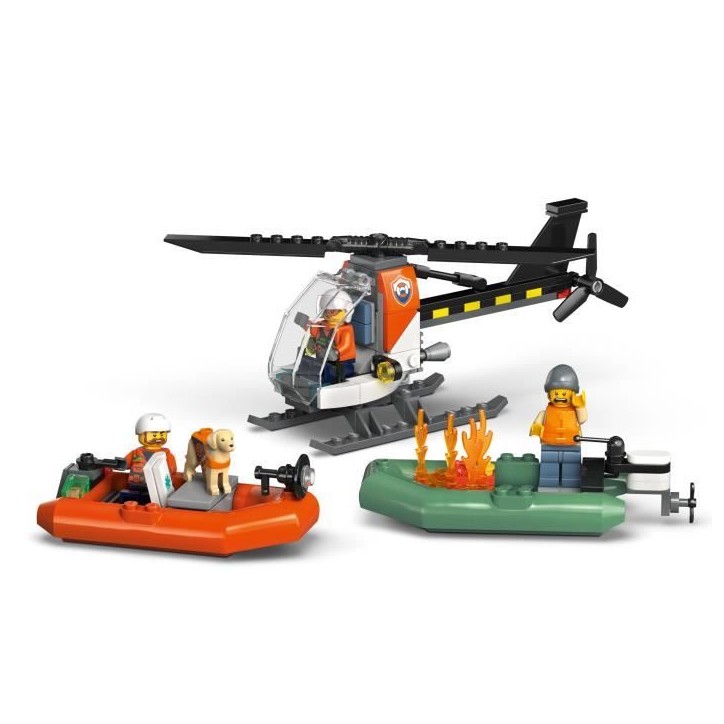 LEGO City 60504 Le Bateau de Sauvetage et l'Hélicoptere des Garde-Côtes - Jouet des 7 ans LEGO City 60504 Le Bateau de Sauvetage et l'Hélicoptere des Garde-Côtes - Jouet des 7 ans