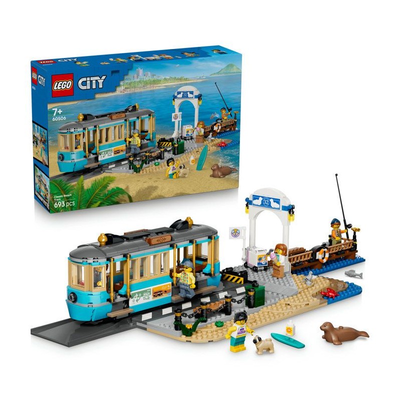 LEGO City 60506 Le Tramway de Bord de Mer - Jouet Train pour Garçon o
