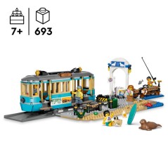 LEGO City 60506 Le Tramway de Bord de Mer - Jouet Train pour Garçon ou Fille des 7 ans