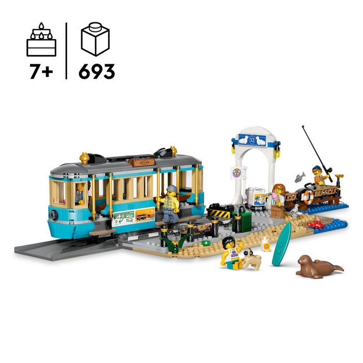 LEGO City 60506 Le Tramway de Bord de Mer - Jouet Train pour Garçon ou Fille des 7 ans LEGO City 60506 Le Tramway de Bord de Mer - Jouet Train pour Garçon ou Fille des 7 ans