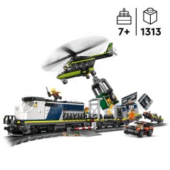 LEGO City 60508 Le Braquage du Train de Police - Jouet de Construction des 7 ans - Cadeau