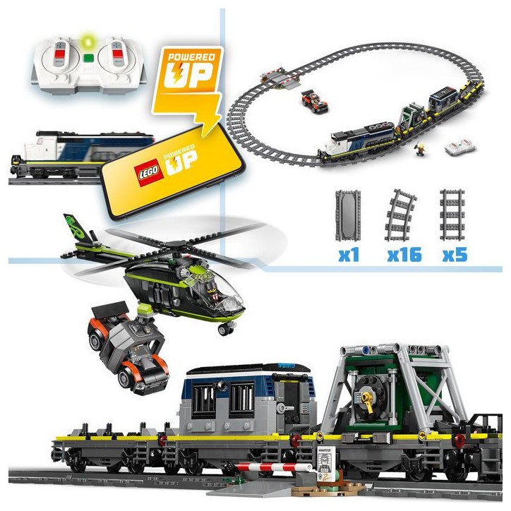 LEGO City 60508 Le Braquage du Train de Police - Jouet de Construction des 7 ans - Cadeau