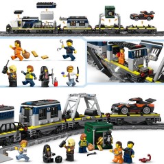 LEGO City 60508 Le Braquage du Train de Police - Jouet de Construction