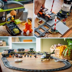 LEGO City 60508 Le Braquage du Train de Police - Jouet de Construction