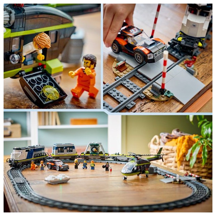LEGO City 60508 Le Braquage du Train de Police - Jouet de Construction des 7 ans - Cadeau