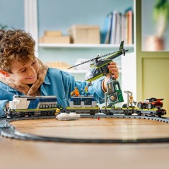 LEGO City 60508 Le Braquage du Train de Police - Jouet de Construction