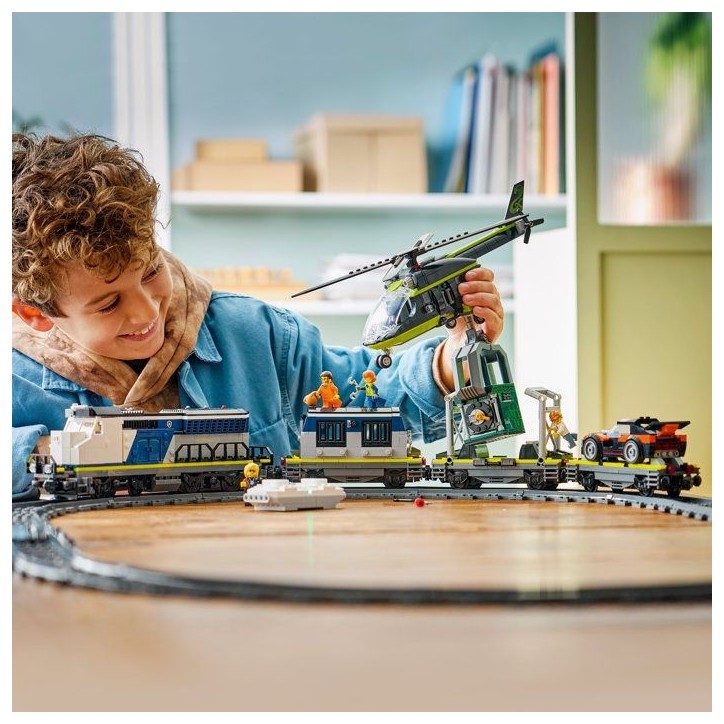 LEGO City 60508 Le Braquage du Train de Police - Jouet de Construction des 7 ans - Cadeau