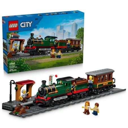 LEGO City 60511 Le Train a Vapeur Rétro - Jouet Garçon ou Fille des