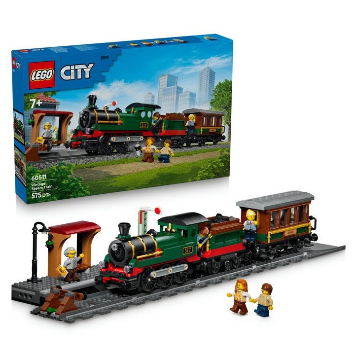 LEGO City 60511 Le Train a Vapeur Rétro - Jouet Garçon ou Fille des 7 ans - Maquette STEM LEGO City 60511 Le Train a Vapeur Rétro - Jouet Garçon ou Fille des 7 ans - Maquette STEM