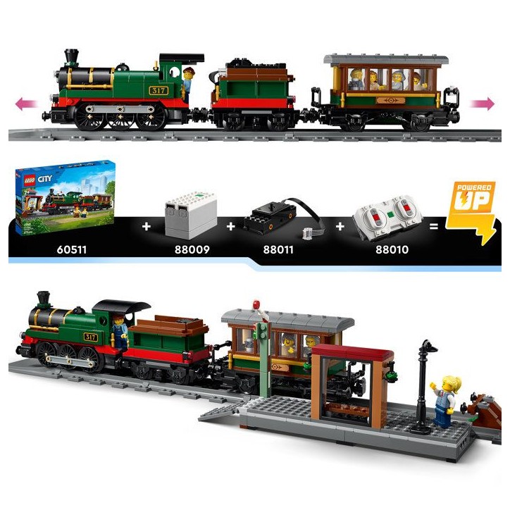LEGO City 60511 Le Train a Vapeur Rétro - Jouet Garçon ou Fille des 7 ans - Maquette STEM LEGO City 60511 Le Train a Vapeur Rétro - Jouet Garçon ou Fille des 7 ans - Maquette STEM