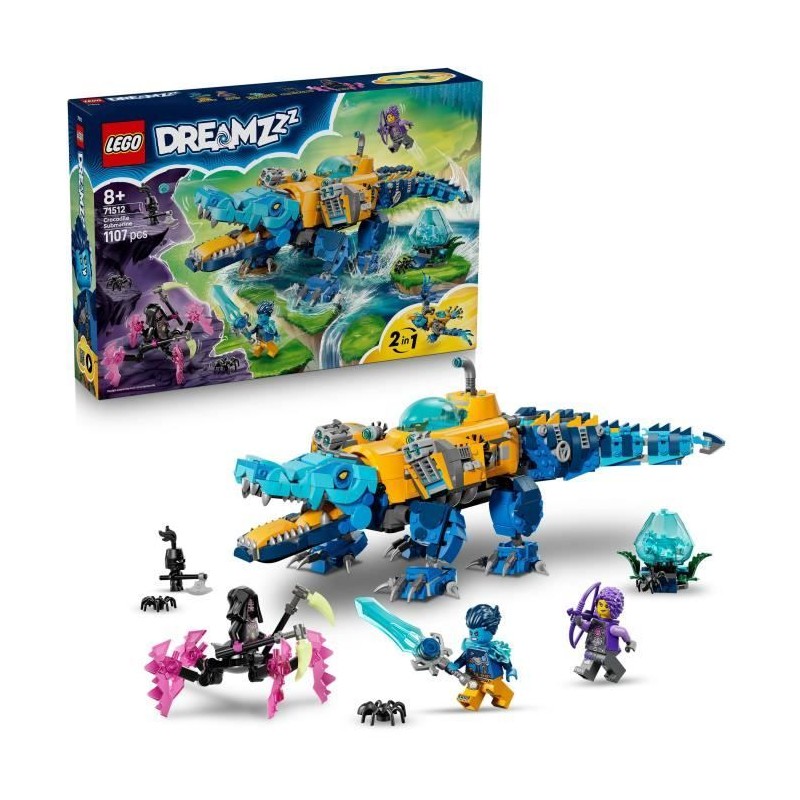 LEGO DREAMZzz 71512 Le Sous-Marin Crocodile - Jouet de Construction 2-