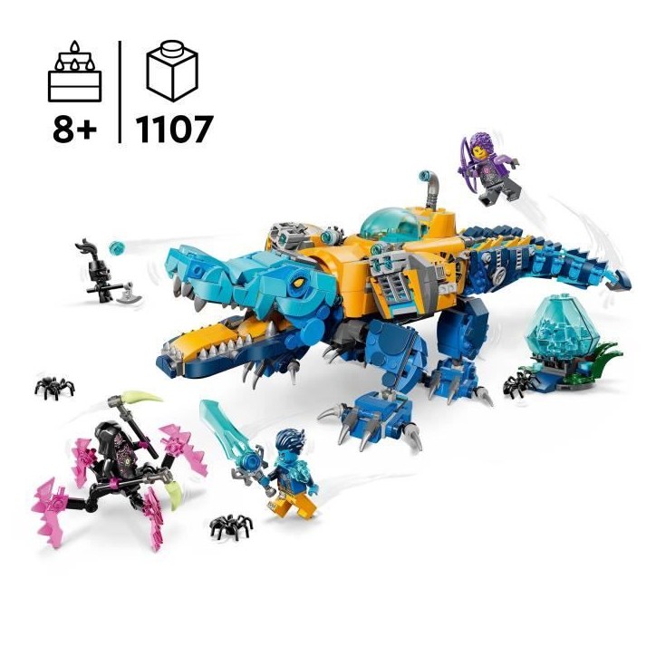 LEGO DREAMZzz 71512 Le Sous-Marin Crocodile - Jouet de Construction 2-en-1 des 8 ans