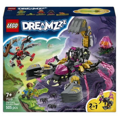 LEGO DREAMZzz 71513 La Pelleteuse Scorpion des Cauchemars - Jouet de C