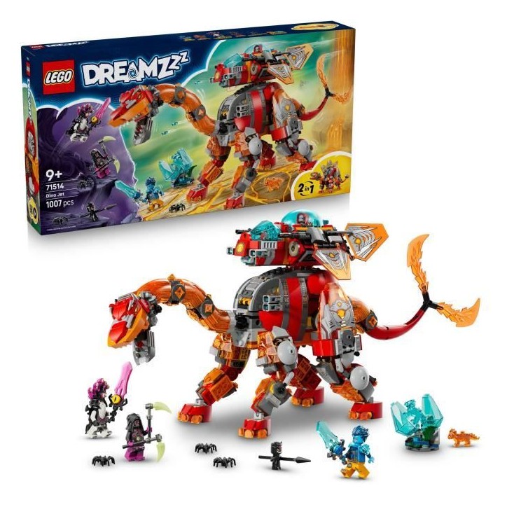 LEGO DREAMZzz 71514 Le Vaisseau-Dino - Jouet de Construction 2-en-1 - Cadeau des 9 ans LEGO DREAMZzz 71514 Le Vaisseau-Dino - Jouet de Construction 2-en-1 - Cadeau des 9 ans