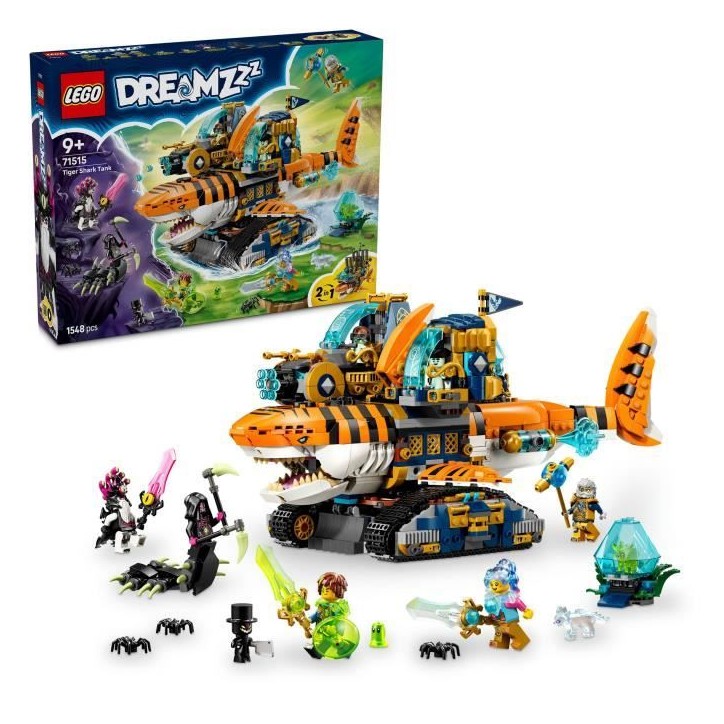 LEGO DREAMZzz 71515 Le Char Requin-Tigre - Jouet 2-en-1 pour Garçon ou Fille des 9 ans LEGO DREAMZzz 71515 Le Char Requin-Tigre - Jouet 2-en-1 pour Garçon ou Fille des 9 ans