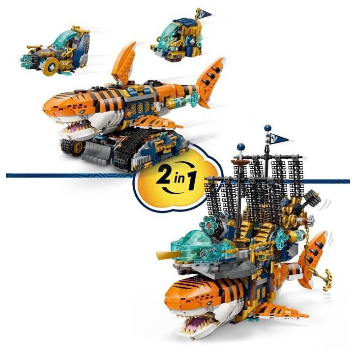 LEGO DREAMZzz 71515 Le Char Requin-Tigre - Jouet 2-en-1 pour Garçon ou Fille des 9 ans LEGO DREAMZzz 71515 Le Char Requin-Tigre - Jouet 2-en-1 pour Garçon ou Fille des 9 ans