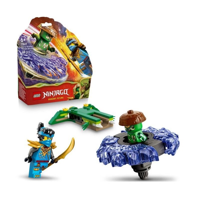 LEGO NINJAGO 71849 Nya contre la Toupie du Monstre Mutant - Jeu de Con