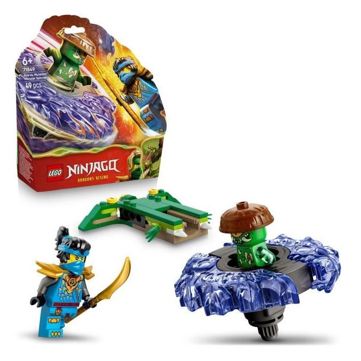 LEGO NINJAGO 71849 Nya contre la Toupie du Monstre Mutant - Jeu de Construction 6 ans LEGO NINJAGO 71849 Nya contre la Toupie du Monstre Mutant - Jeu de Construction 6 ans